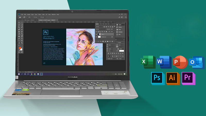 M&aacute;y chạy mượt m&agrave; c&aacute;c t&aacute;c vụ văn ph&ograve;ng v&agrave; đồ họa